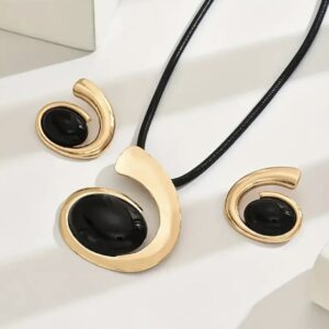 Simple 14K Golden Plated Geometric Pendant