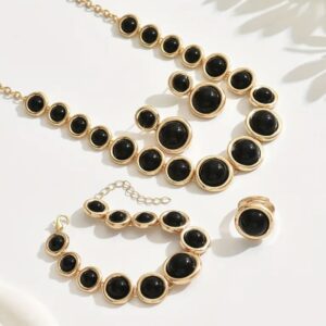 Round Rhinestone Gradient Necklace